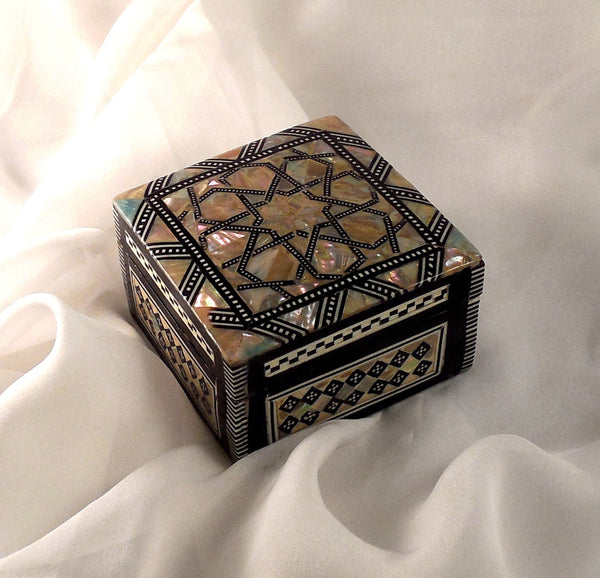 Vintage Gold Jewelry Box or Box Purse Arabian Nights 